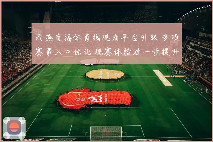 雨燕直播体育线观看平台升级 多项赛事入口优化 观赛体验进一步提升